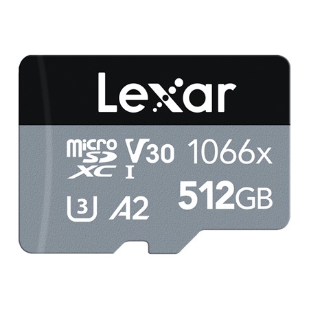 Lexar microSDXC Silver 512GB UHS-I V30 160MB/s
