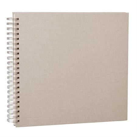 Base Line Canvas Klistra in vita blad fotoalbum 30x30 beige