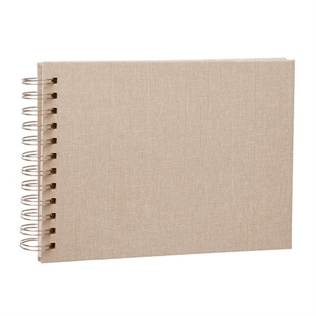 Focus Base Line Canvas klistra-in fotoalbum vita blad 23x17 Beige