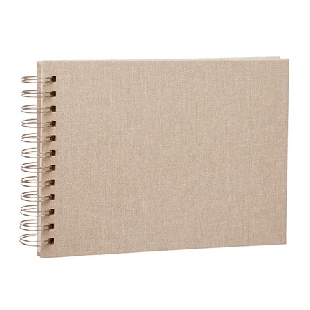 Focus Base Line Canvas klistra-in fotoalbum vita blad 23x17 Beige