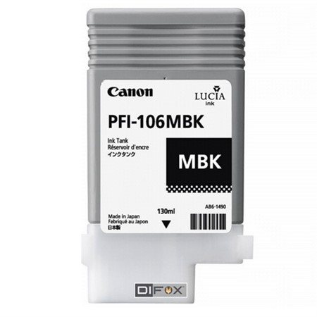 Canon PFI-106MBK Matt Svart 130ml (iPF6400)