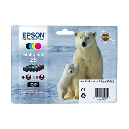 Epson 26 Multipack C/M/Y/BK