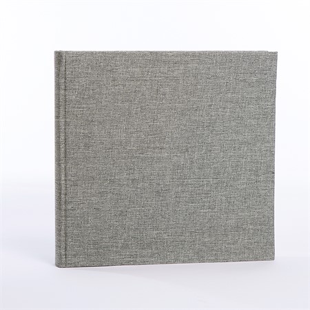 Focus Base Line Canvas Klistra-in vita blad fotoalbum 26x25 grå