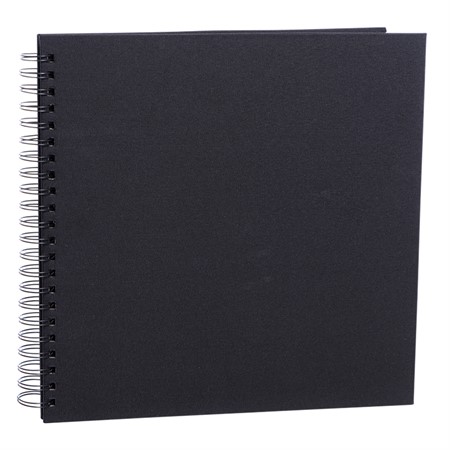 Focus Base line canvas wire-o svarta blad 30x30 svart