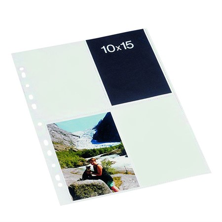 Bantex fotofickor stående vit 10x15 10-pack (80 bilder)