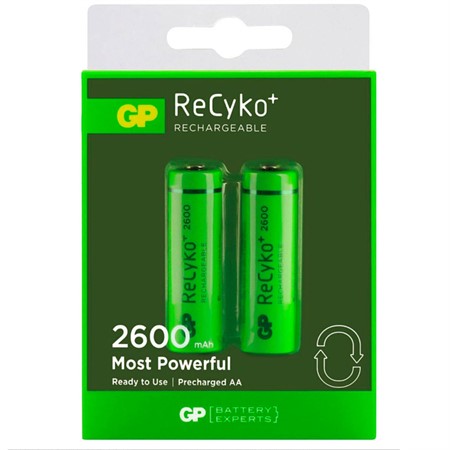 GP ReCyko NiMH AA 2600 mAh 2-pack