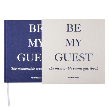 Printworks Guestbook Grey/Navy