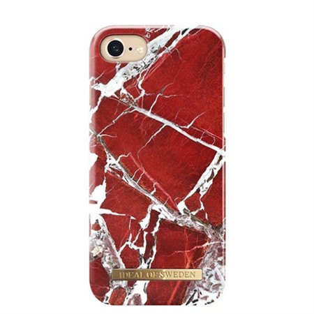 iDeal of Sweden Fashion Case iPhone 6/6S/7/8 Scarlet Red Marble