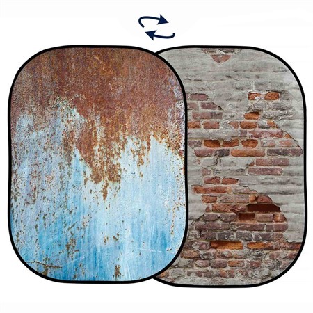 Manfrotto Bakgrund 1.5 x 2,1m Rusty Metal/Plaster Wall