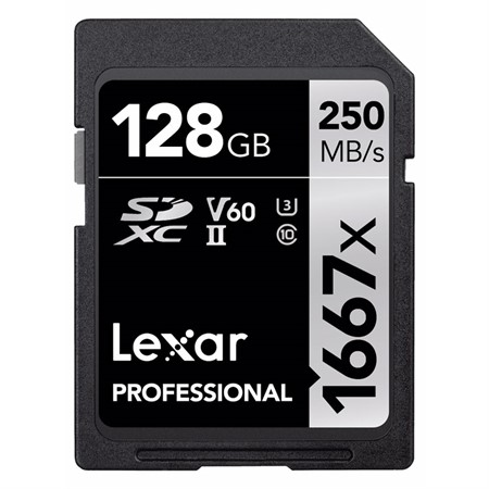 Lexar SDXC Pro 128GB UHS-II V60 250MB/s