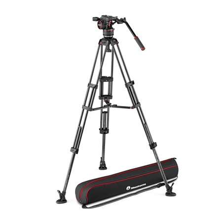 Manfrotto Stativkit video Nitrotech N8 + TWIN MC Kolfiber