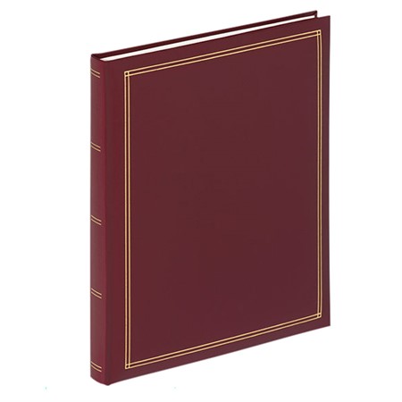 Walther Monza album självhäftande blad vinröd