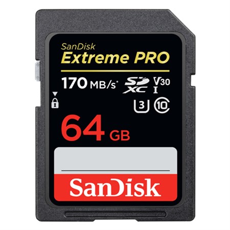 SanDisk SDXC Extreme Pro 64GB V30 170MB/s