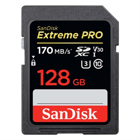 SanDisk SDXC Extreme Pro 128GB V30 170MB/s