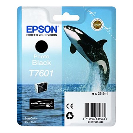 Epson T7601 Foto Svart 26 ml (P600)