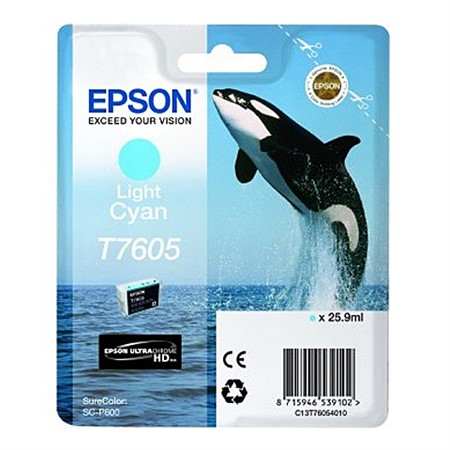 Epson T7605 Ljus Cyan 26 ml (P600)