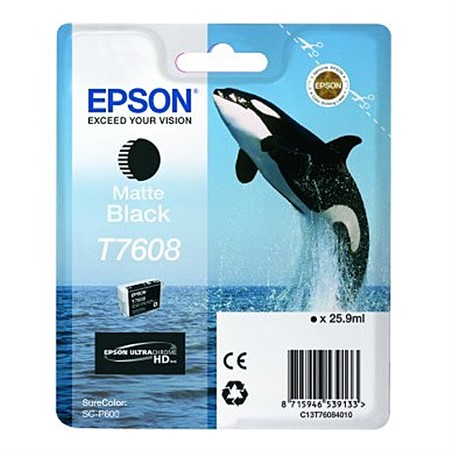 Epson T7608 Matt Svart 26 ml (P600)