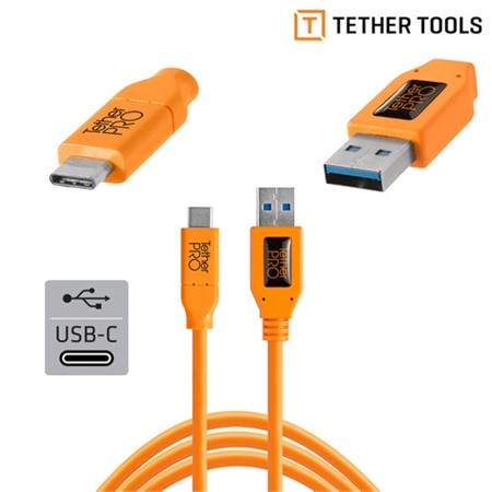 Tether Tools USB 3.0 till USB-C 4,6m