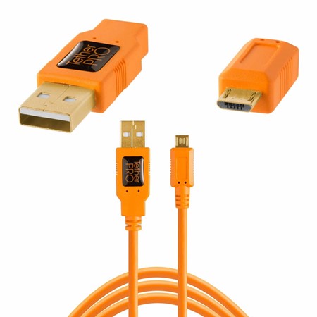 Tether Tools USB 2.0 till micro-B 4,6m