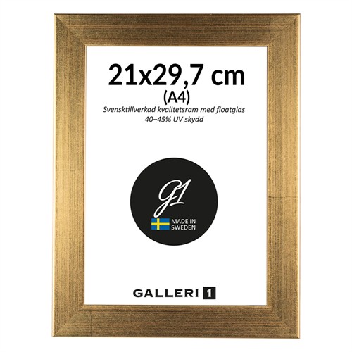 Galleri1 6G guld ram A4