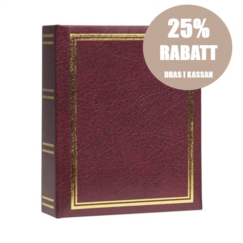 Focus Exclusive Line Minimax 100 fotoalbum plastfickor 11x15 Röd