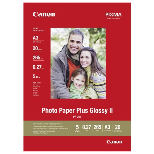 Canon A3 Plus Glossy II PP-201 20-pack