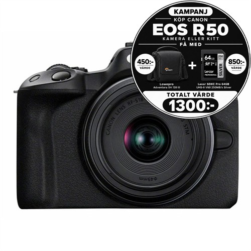 Canon EOS R50 + RF-S 18-45 + RF-S 55-210 IS STM