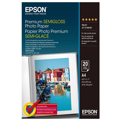 Epson A4 Premium Semigloss 20-pack