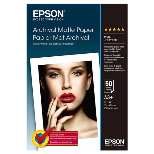 Epson A3+ Archival Matt 50-pack
