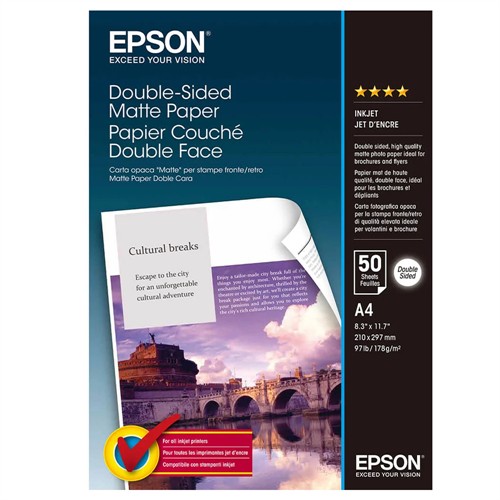 Epson A4 Duo dubbelsidigt matt 178g 50-pack