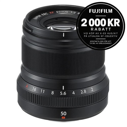 Fujifilm Fujinon XF 50/2 R WR Svart