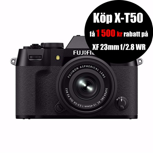 Fujifilm X-T50 + 15-45 Svart