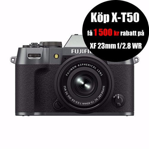 Fujifilm X-T50 + 15-45 Charcoal Silver