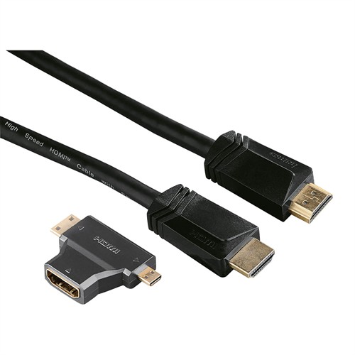Hama HDMI-adapterkabel 3-i-1 1.5 m