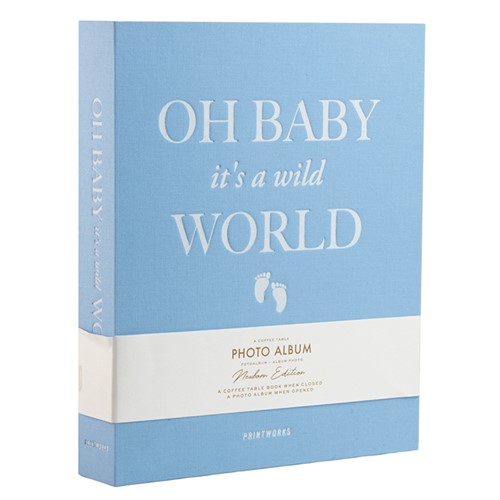 Printworks Photoalbum Baby Its a Wild World Blue Large