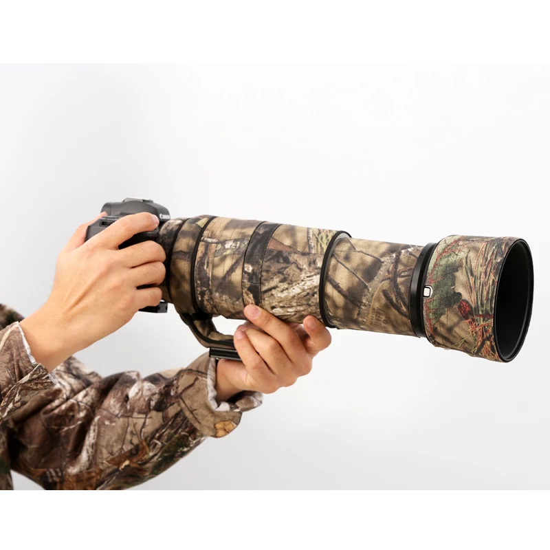 Cache Objectif Canon RF 100-500mm - Protection Pluie Et Camouflage - #10 Arbre